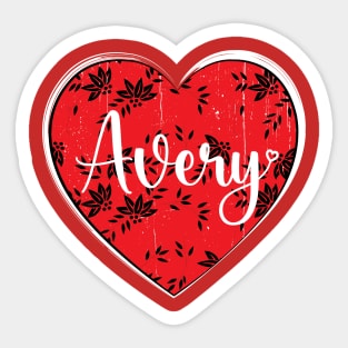 I Love Avery First Name I Heart Avery Sticker